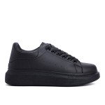 Γυναικεία sneakers σε μίνιμαλ μοντέρνα γραμμή, μαύρο