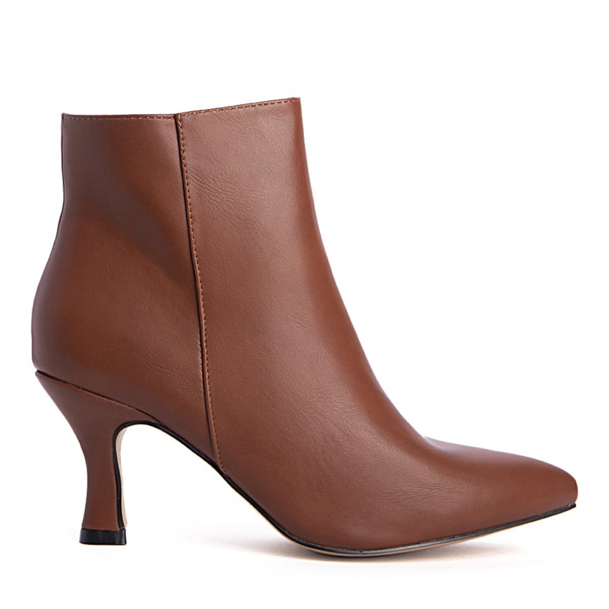 Ταμπά ankle boots σε minimal μυτερή γραμμή