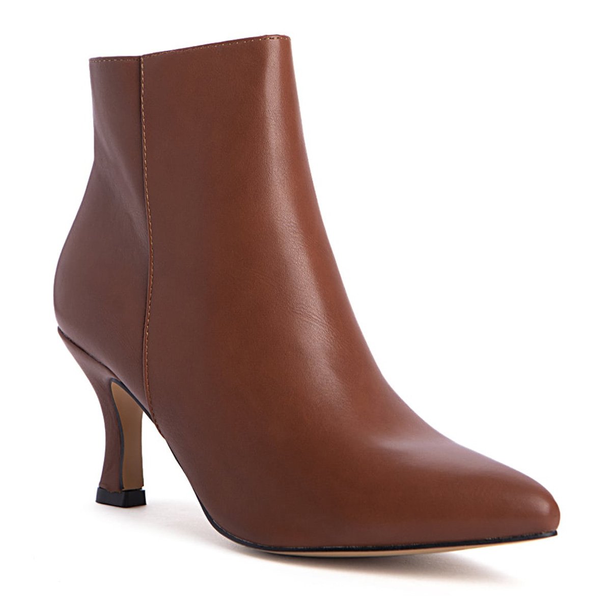 Ταμπά ankle boots σε minimal μυτερή γραμμή