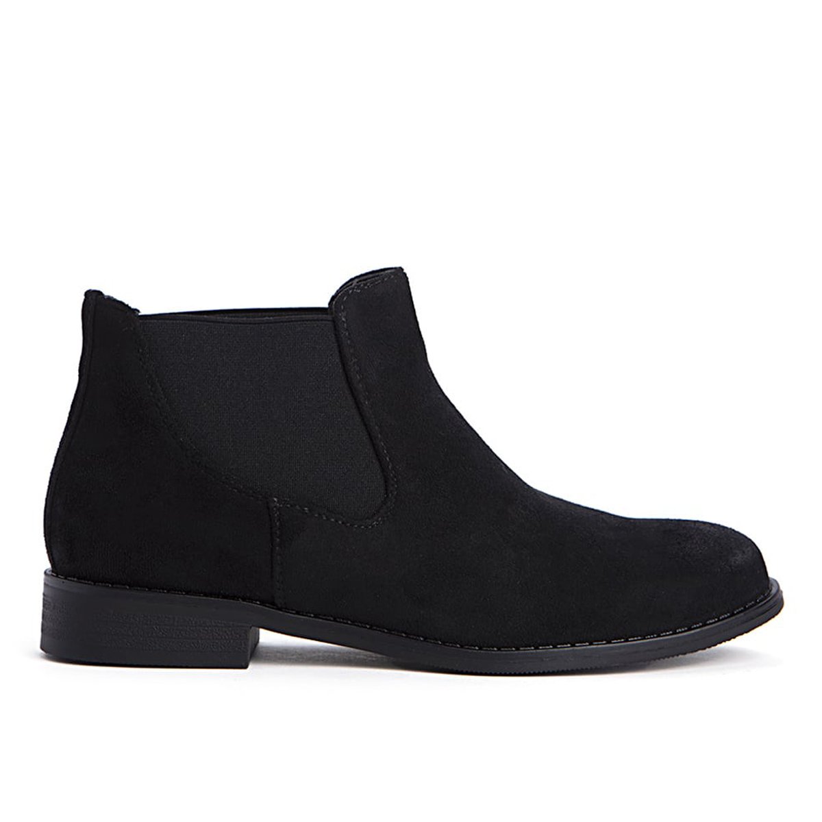 Μαύρα γυναικεία ankle boots με λάστιχο