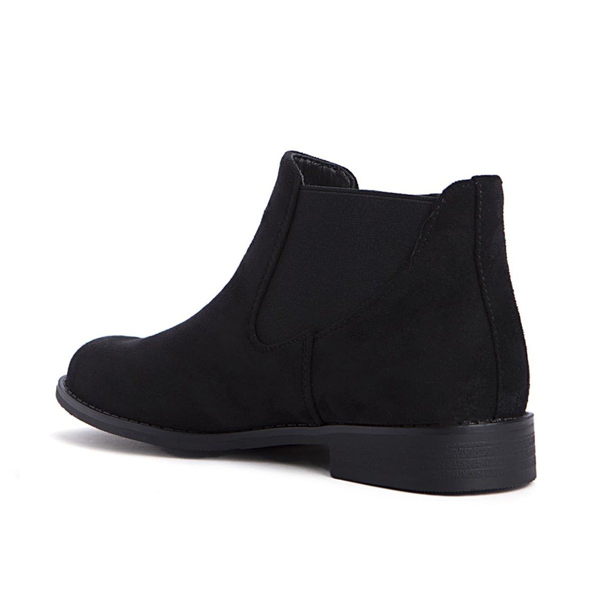 Μαύρα γυναικεία ankle boots με λάστιχο