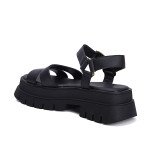 Μαύρα σανδάλια με flatform σόλα