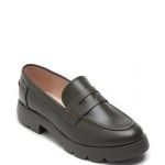 Loafers με φάσα με σχέδιο, πράσινο