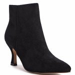 Μαύρα suede ankle boots σε minimal μυτερή γραμμή