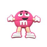 Διακοσμητικό για crocs M&Ms Smiley, φούξια