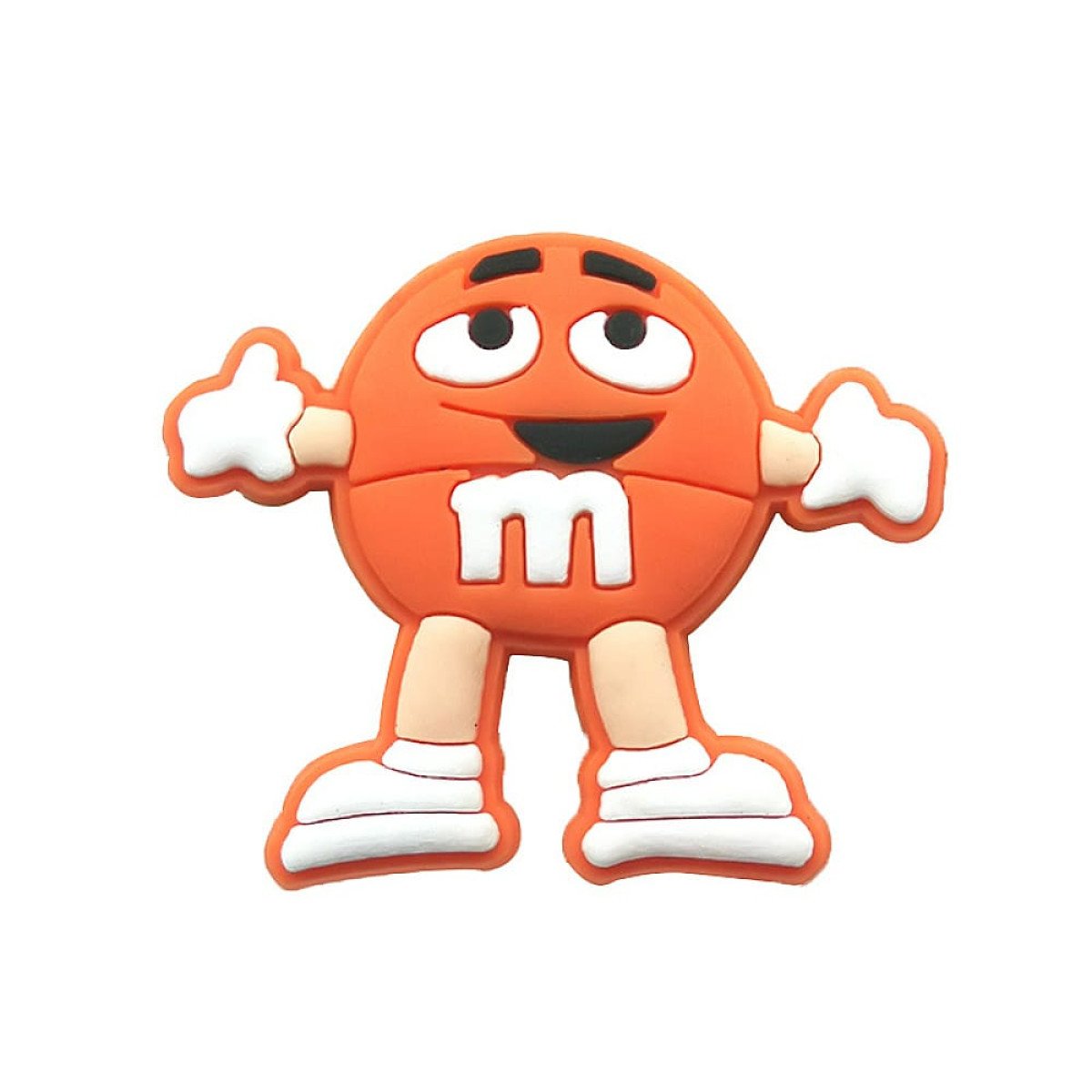 Διακοσμητικό για crocs M&Ms Smiley, πορτοκαλί