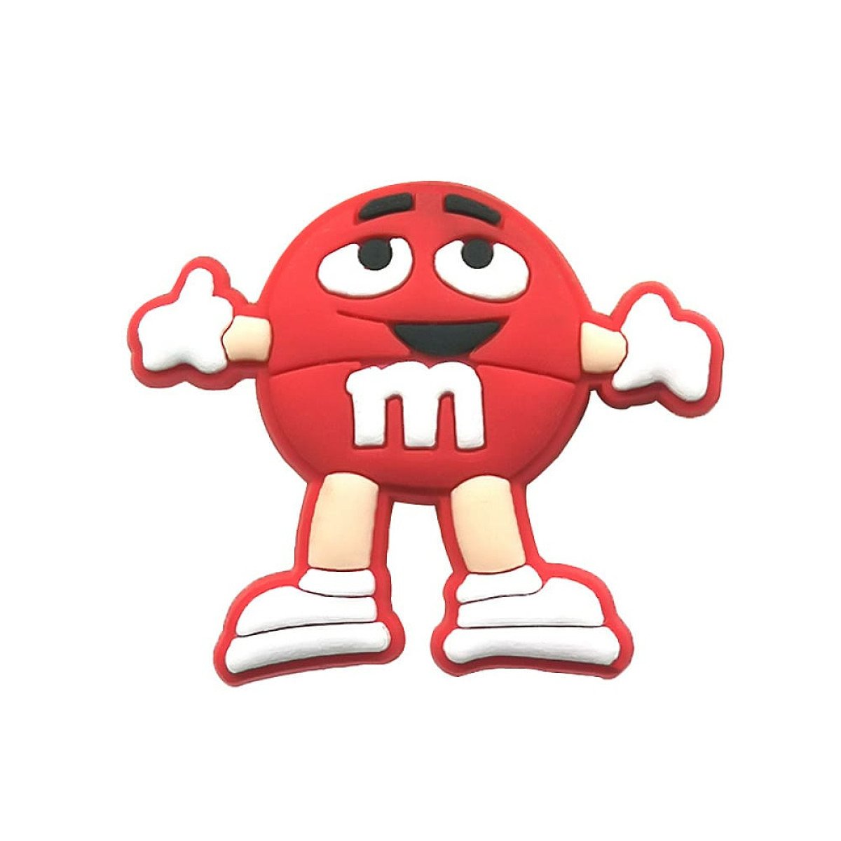 Διακοσμητικό για crocs M&Ms Smiley, κόκκινο