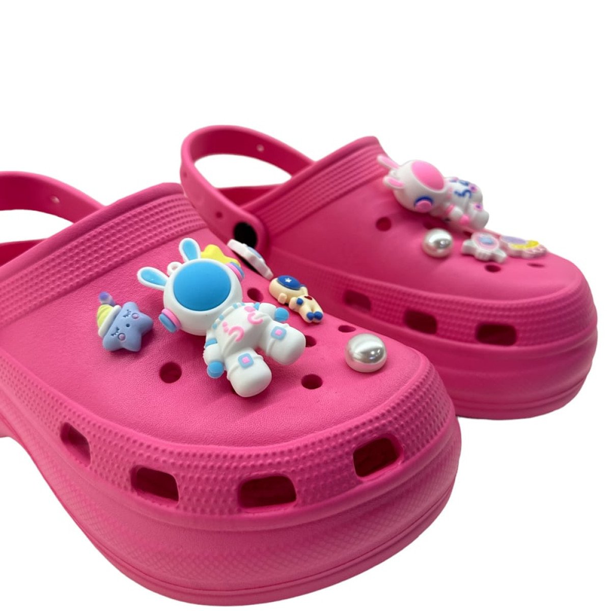 Πακέτο 12 τμχ διακοσμητικών για crocs, Space Rabbit